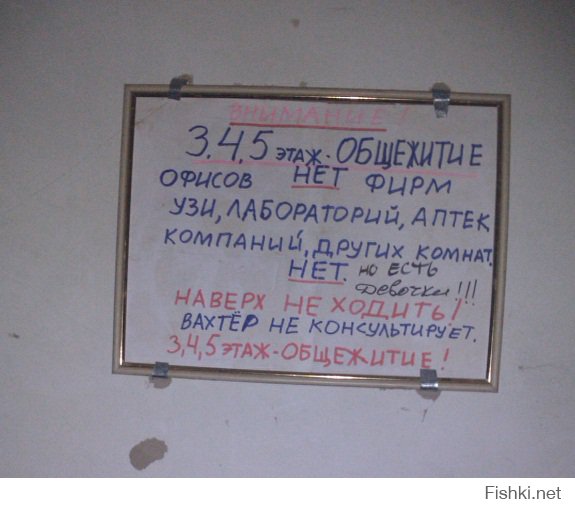 Прикольные надписи и объявления  