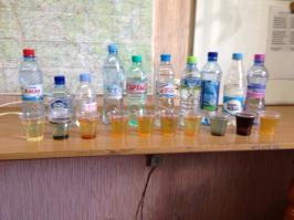 Минеральная вода известных брендов после электролиза