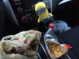 Вот мой висит в машине. В суете придает позитива килогорамм