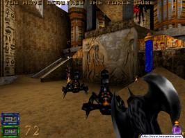 Hexen II вспомнился. Миссия в Египетской пирамиде. :)