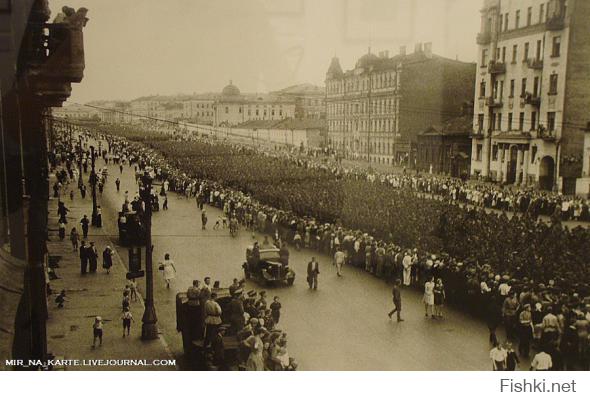 Москва 17 июля 1944 участвовали 42000 человек