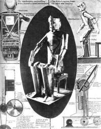 Робот из будущего восседает на табуретке