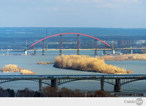 достраеваемый 3 мост в Новосибирске