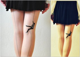 Забавные колготки для девушек