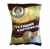 Пачка московской картошки с солью, это пакет натуральной картошки с солью.