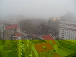 Уж и действительно Краснодар - Сайлент Хилл...
А вот Тюмень в октябре: