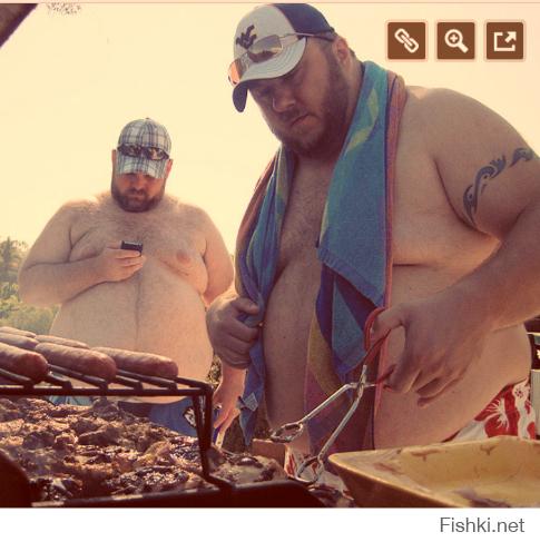 Настоящие американские мужики ходят на BBQ party.