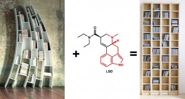 Оригинальные книжные полки