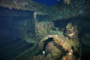 Подводное кладбище военной техники