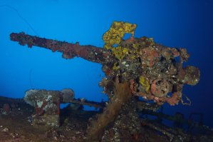 Подводное кладбище военной техники