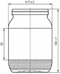 На фото банка не майонезная, а простая 450 грамовая, майонезная была 250 грамм по жестяную крышку, Горлышко было в 2 раза меньше чем у остальных банок.