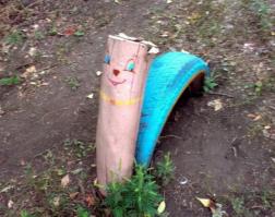 Поделки из шин в среднестатистическом дворе...