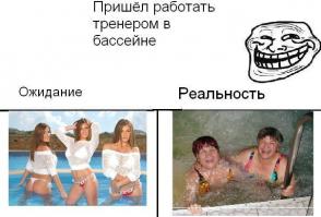 ОЖИДАНИЯ -- РЕАЛЬНОСТЬ