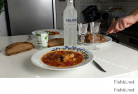 борщ был вкусный