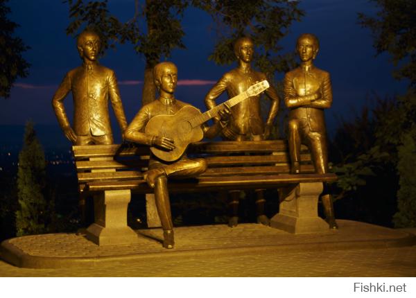 Добавлю ещё один значимый памятник на горе Кок-Тюбе  - The Beatles.