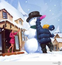 Хотите построить снеговика