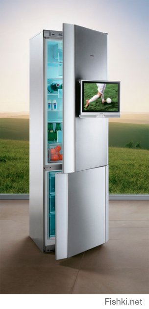 Современность:
Микроволновка с радиоприёмником 


Холодильник с тель-а-визором