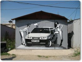 Покраска гаражных ворот