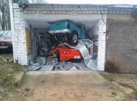 Покраска гаражных ворот