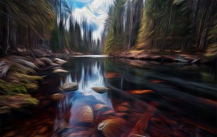 Каля-маля дело не хитрое, но шариковыми ручками рисовать дело не простое, барышня усидчивая очень... :)