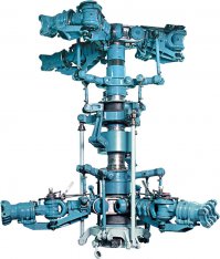 Вот тоже самое что и в главном посте... задача типу поднять в воздух... как видно что этот пластмассовый макет еще не в воздухе. Т.е. автомата перекоса для второго (верхнего) винта я либо не увидел,либо он тоже из сказки. А бронировать его? короче тоже передумают, когда наши К-70,скажем, пользовать будут.