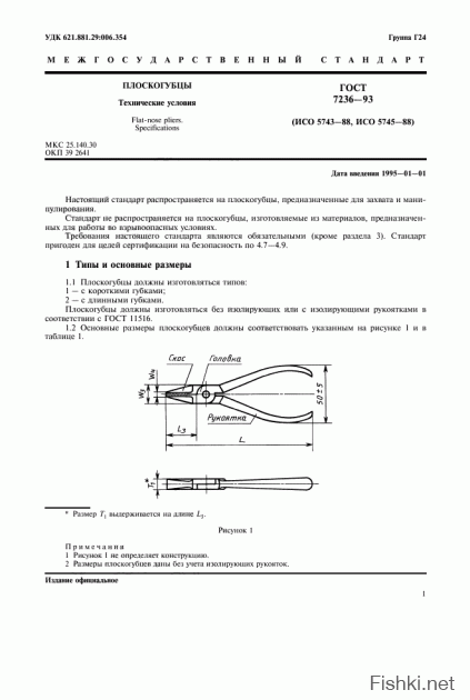 SPECIAL FOR YOU -  ГОСТ 7236-93 - там очень понятно написано что есть плоскогубцы.  А не то, что, по твоему убогому соображению, может ими быть! На женщин гоним, а сами безграмотные, мало того - ещё и упёртые в своей глупости. А то, что есть на этой фотке - это несколько вариантов ПАССАТИЖ!!! ГОСТ 17438!