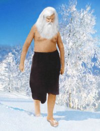 Вот реально не боявшийся зимы человек был! А не эти однокадровые позеры.