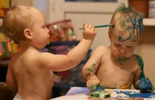 будущий художник "Боди-Арт