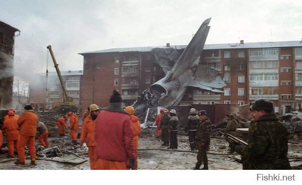 Вот ещё одно очень трагическое падение - Иркутск, 6 декабря 1997 года, АН-124