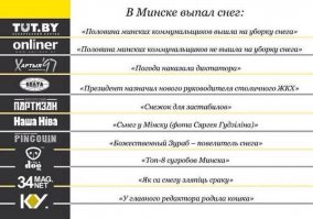 Минск +1, снегопад