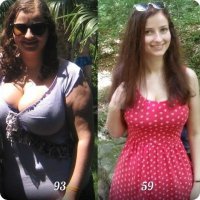 Обратите внимание на 2-е и 3-е фото, на руки, объем уменьшился раза в 2, кожа утянулась?
Это скорее из серии после свадьбы/до свадьбы