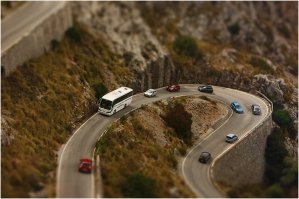 Вот пару моих фотографий: Прага и Майорка (Эффект называется Tilt–shift)