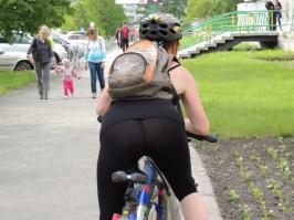 Продолжаем "эстафету". Вот попка, с которой я катаюсь.