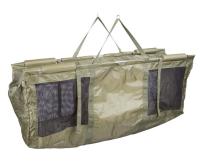 есть специальные маты/сумки, для взвешивания больших рыб.