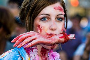 Самый жуткий костюм на Хэллоуин 