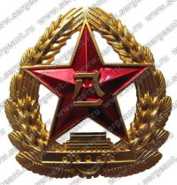 Вот тебе вариант китайской кокарды. На советскую действительно похожа.