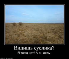 эт ты хрень порешь...
западный чел,не способен в большинстве своем(за счет массовости промывки мозгов) увидеть смыслу...
это даже не с сусликом...он есть