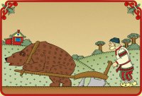 Сдается мне медведь не в ту сказку попал "Вершки и корешки"