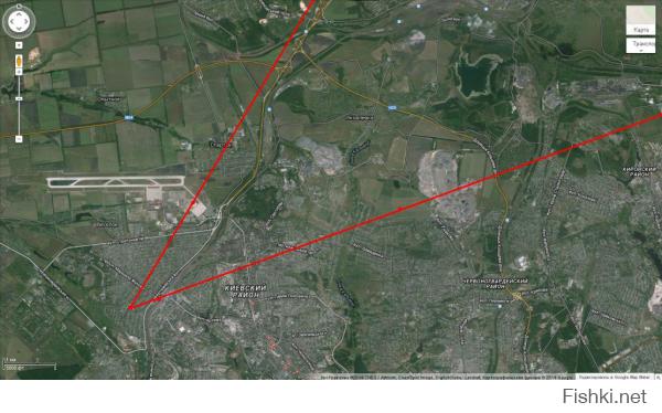 И мы видим, что траектория ведет на север. Как раз туда, где стоит ВСУ. Фото позиций с укрского сайта прилагается.А Макеевка остается на юго-востоке.