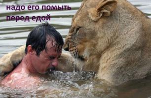 надо его помыть перед едой
