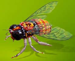 Красота в стиле модерн: крылатые насекомые из старых электросхем