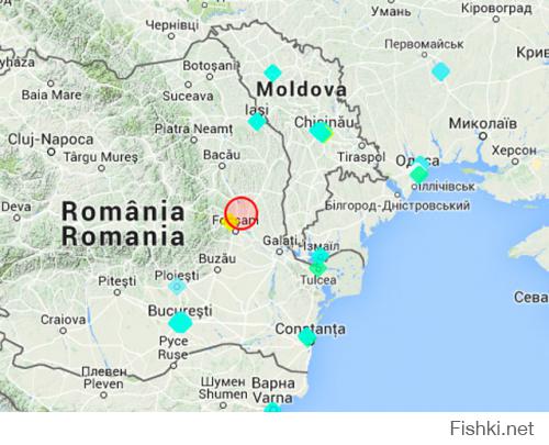 эпицентр в Румынии, 5,5 балла

далее -