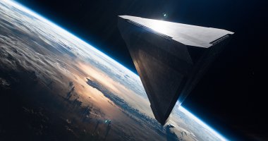 Корабль инопланетной машины-завоевателя "Тет" из фильма "Обливион"