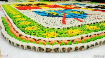 Герб Краснодара из 15000 суши и роллов