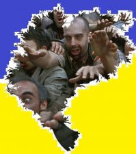Мясник Порошенко, гауляйтер Яценюк, доярка Меркель немецкие карикатуры