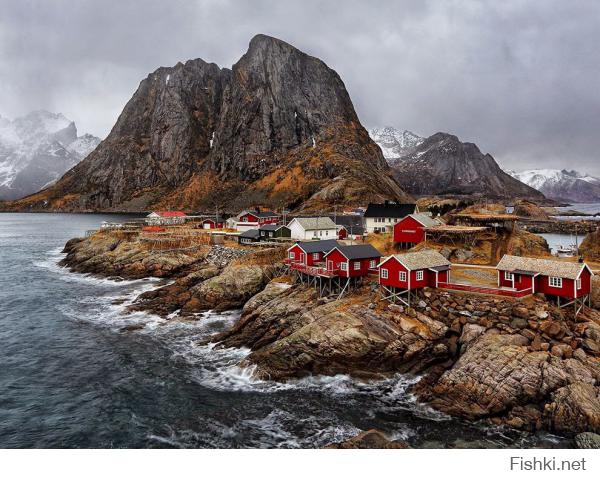 Рыбацкая деревня, Норвегия