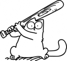 Испугал кота 