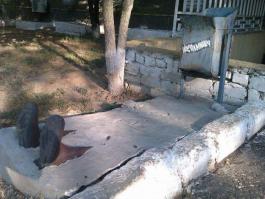 Странный случай на улице рядом со стройкой