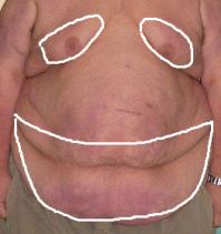 Печаль видна в его сосках...