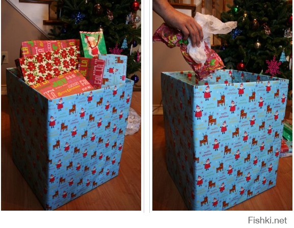 Ага, ну конечно, кто у нас в здравом уме будет бумажные подарочные пакеты выкидывать?